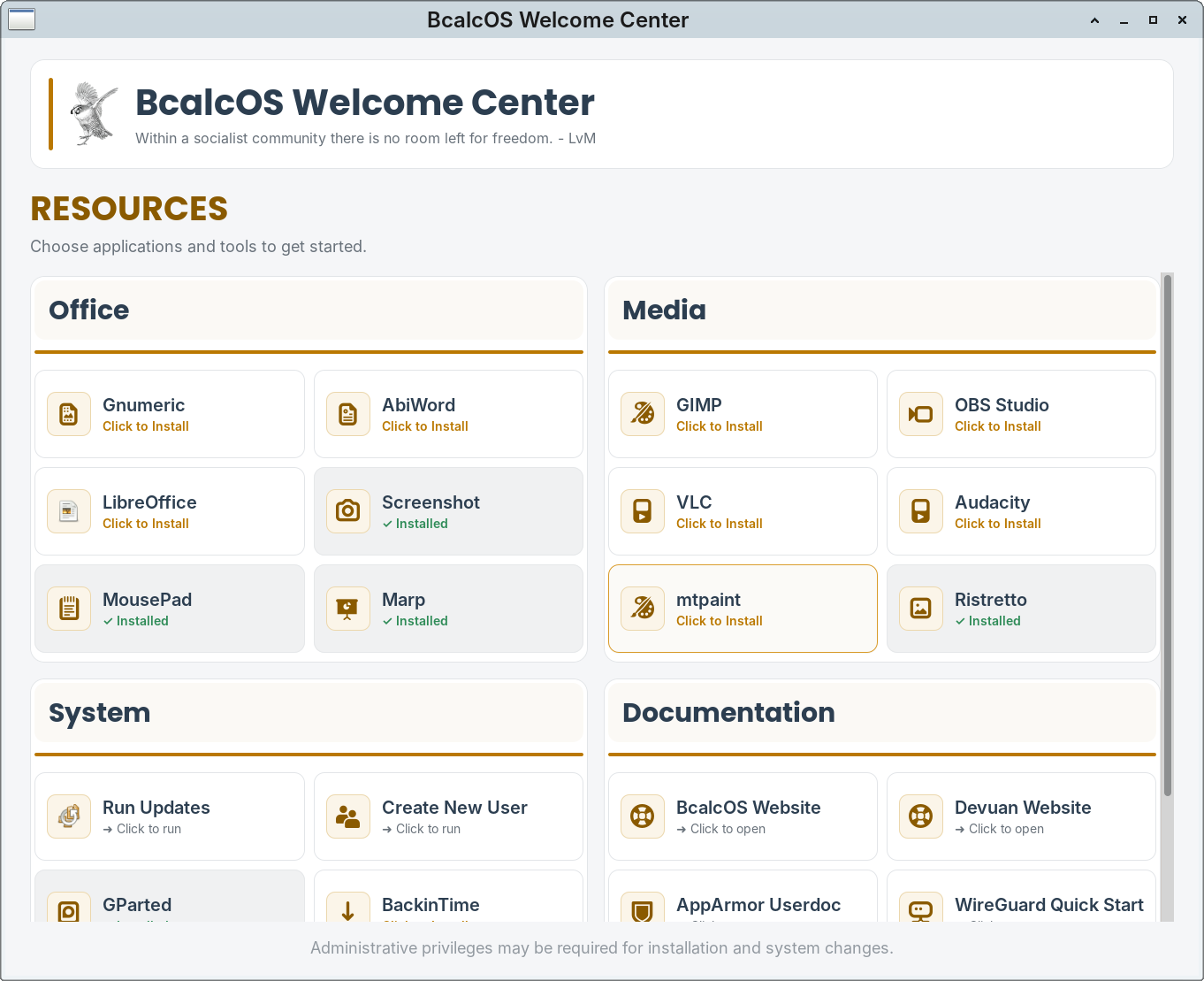 Welcome Center