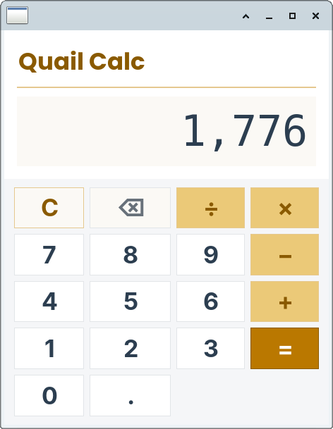Quail Calc
